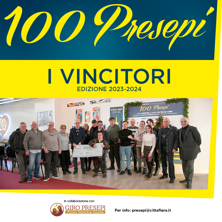 I vincitori della Mostra "100 Presepi Città Fiera 2023-24"